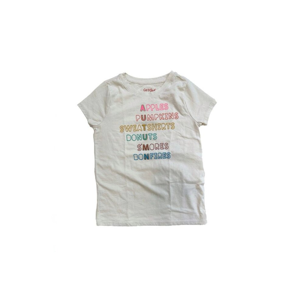 Cat & Jack Autumn Tee 4/5 XS